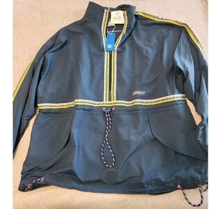 Adidas Taped Anorak Jacket Mens XL Blue Wiltea GN3894 Windbreaker Pullover Top